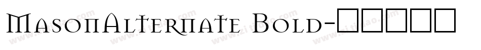 MasonAlternate Bold字体转换